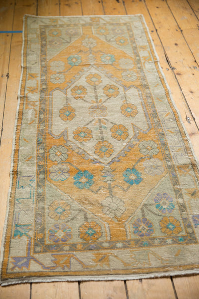 2.5x6 Vintage Distressed Oushak Rug Runner // ONH Item 7034 Image 2