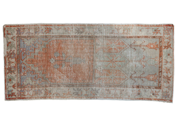 2.5x5.5 Vintage Distressed Oushak Rug Runner // ONH Item 7035