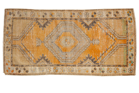 2.5x5.5 Vintage Distressed Oushak Rug Runner // ONH Item 7038