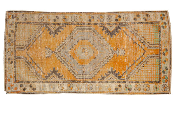 2.5x5.5 Vintage Distressed Oushak Rug Runner // ONH Item 7038