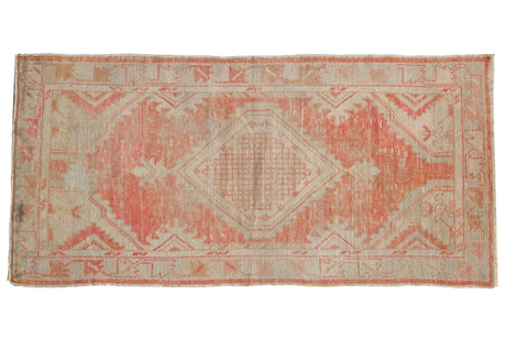 2.5x5 Vintage Distressed Oushak Rug Runner // ONH Item 7041
