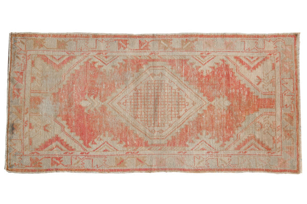 2.5x5 Vintage Distressed Oushak Rug Runner // ONH Item 7041