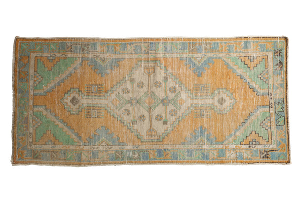 2.5x5.5 Vintage Distressed Oushak Rug Runner // ONH Item 7042