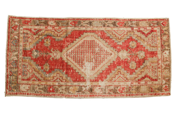 2.5x5 Vintage Distressed Oushak Rug Runner // ONH Item 7045