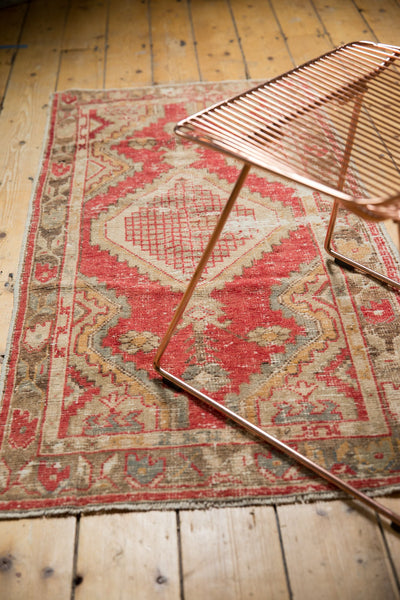 2.5x5 Vintage Distressed Oushak Rug Runner // ONH Item 7045 Image 2