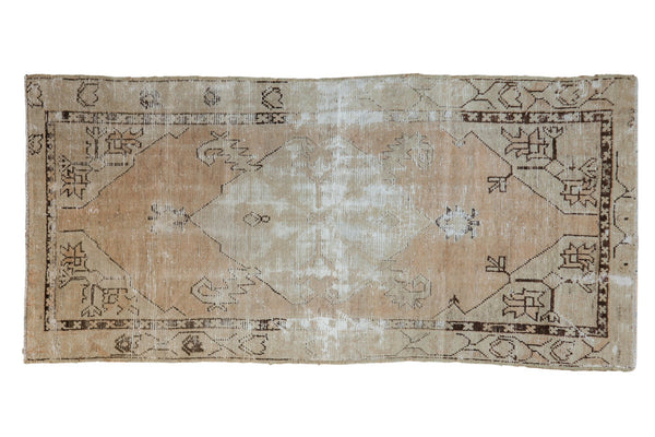 2.5x5 Vintage Distressed Oushak Rug Runner // ONH Item 7047