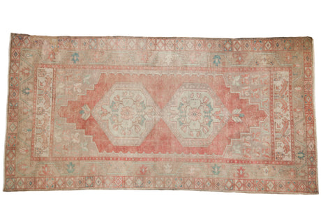4x8.5 Vintage Distressed Oushak Rug Runner // ONH Item 7069