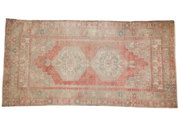 4x8.5 Vintage Distressed Oushak Rug Runner // ONH Item 7069