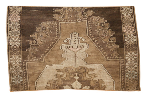 Vintage Fragment Oushak Rug / ONH item 7079