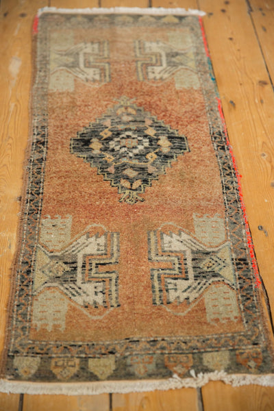1.5x4 Vintage Distressed Oushak Rug Mat Runner // ONH Item 7087 Image 3