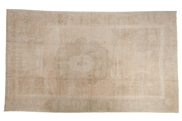 Vintage Distressed Oushak Carpet / ONH item 7095clear