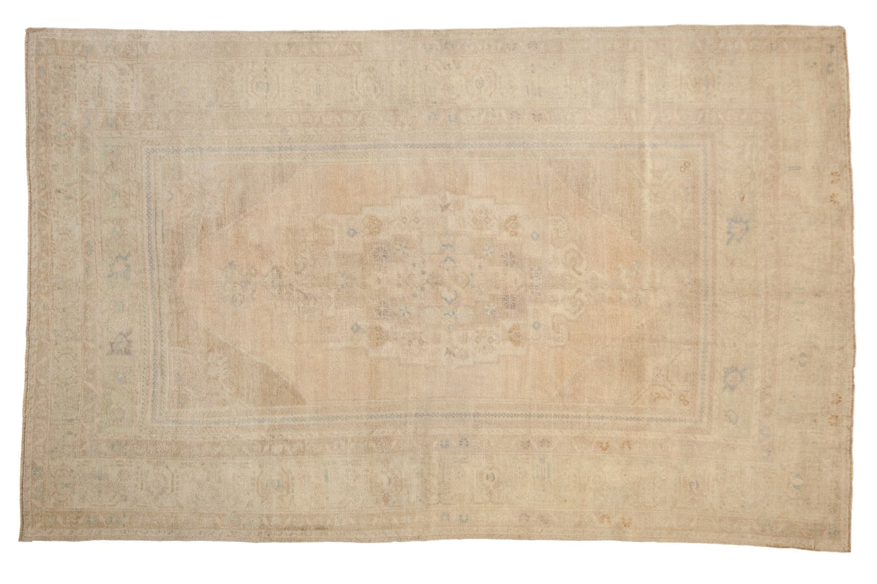 6x10 Vintage Distressed Oushak Carpet // ONH Item 7101