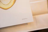 Artist Katelyn Morse's signature on the corner of her original Citrine painting.