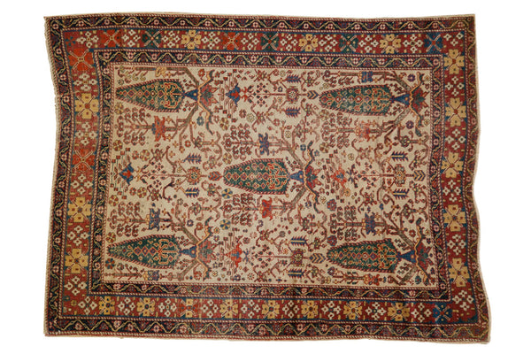 4x5.5 Antique Afshar Rug // ONH Item 7119