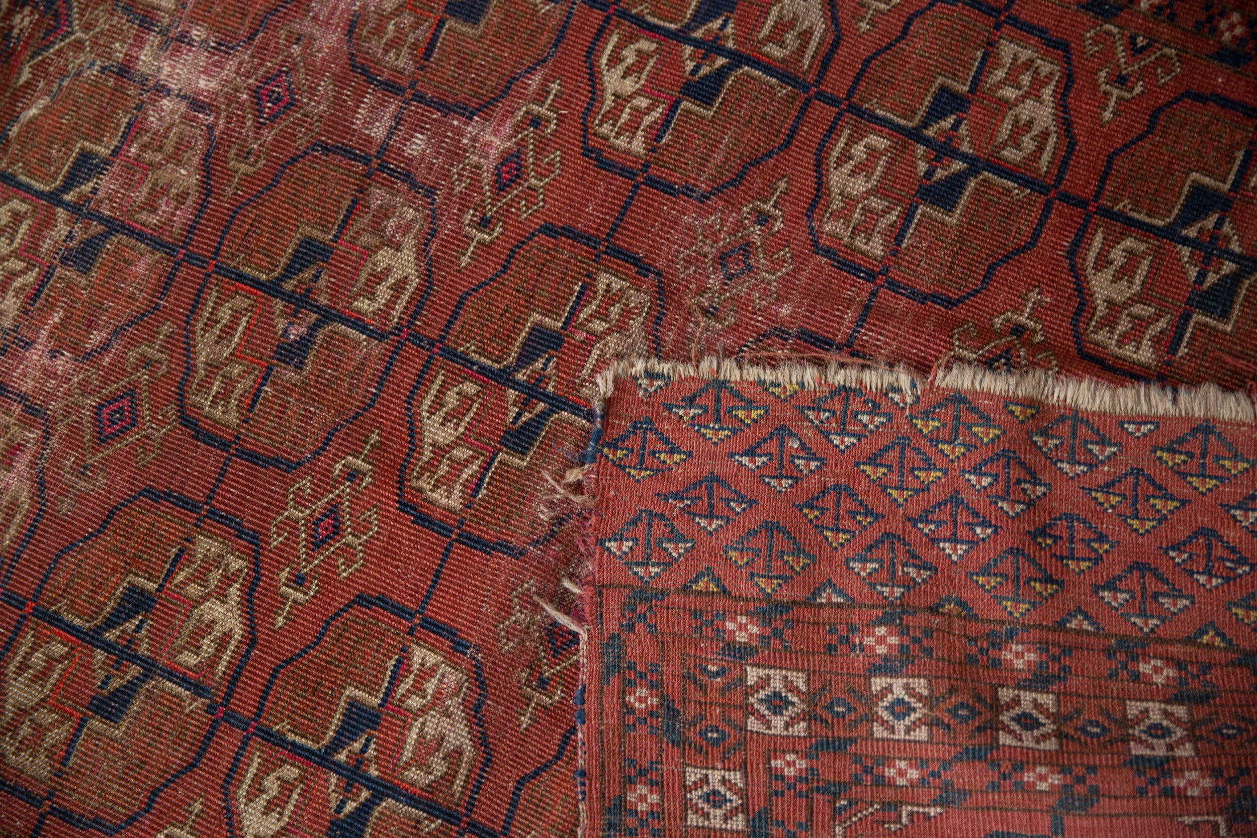 Vintage Turkmen Rug 3'3