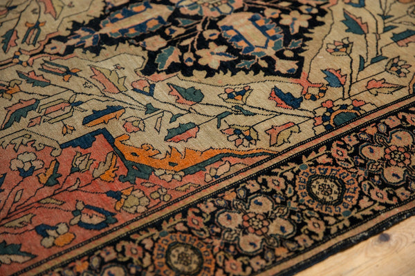 3.5x4.5 Antique Farahan Sarouk Square Rug // ONH Item 7124 Image 3