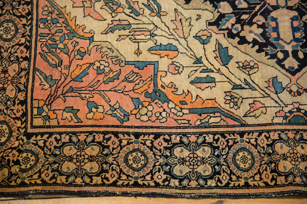 3.5x4.5 Antique Farahan Sarouk Square Rug // ONH Item 7124 Image 9