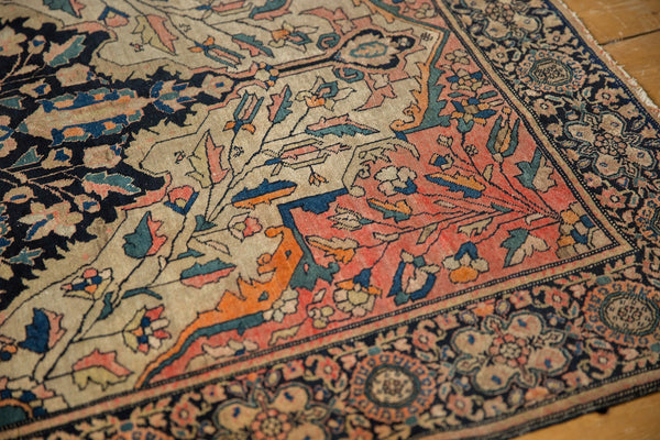 3.5x4.5 Antique Farahan Sarouk Square Rug // ONH Item 7124 Image 11