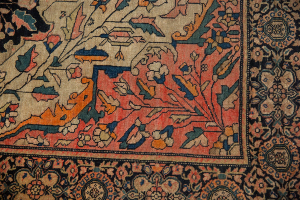 3.5x4.5 Antique Farahan Sarouk Square Rug // ONH Item 7124 Image 13