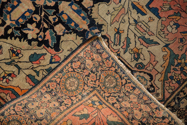 3.5x4.5 Antique Farahan Sarouk Square Rug // ONH Item 7124 Image 15