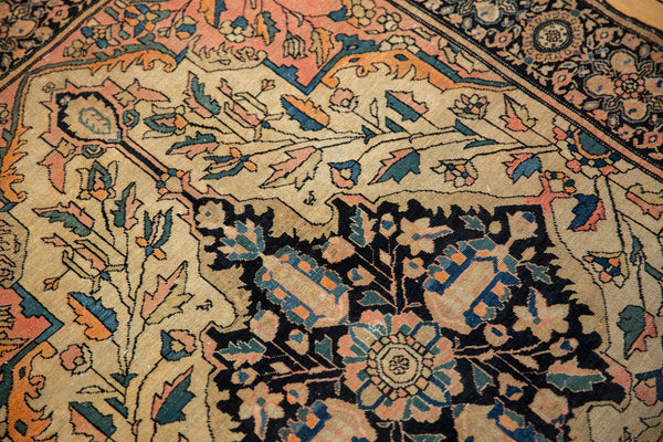 3.5x4.5 Antique Farahan Sarouk Square Rug // ONH Item 7124 Image 16