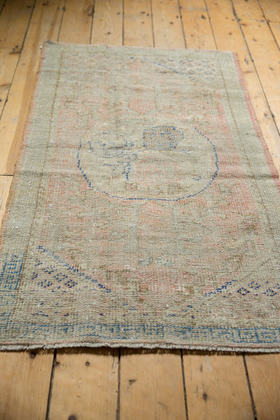 2.5x5 Vintage Distressed Oushak Rug Runner // ONH Item 7132 Image 2