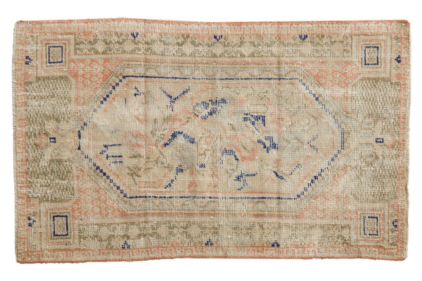 2.5x4.5 Vintage Distressed Oushak Rug // ONH Item 7138