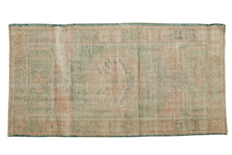 2.5x5 Vintage Distressed Oushak Rug Runner // ONH Item 7141