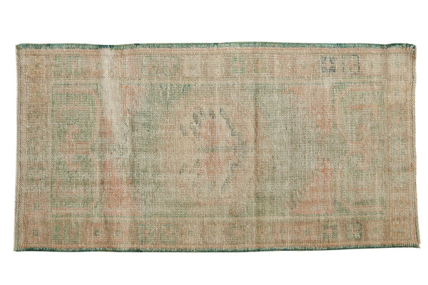 2.5x5 Vintage Distressed Oushak Rug Runner // ONH Item 7141