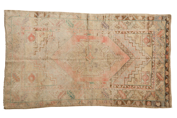 3.5x6 Vintage Distressed Oushak Rug // ONH Item 7144