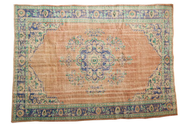 Vintage Distressed Oushak Carpet / ONH item 7145