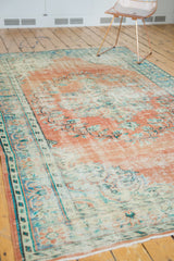 5.5x9.5 Vintage Distressed Oushak Carpet // ONH Item 7146 Image 7