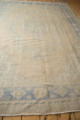 6x9.5 Vintage Distressed Oushak Carpet // ONH Item 7147 Image 6