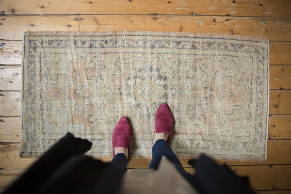 2x4.5 Vintage Distressed Oushak Rug Runner // ONH Item 7151 Image 1