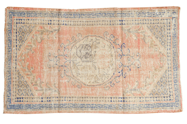 2.5x4.5 Vintage Distressed Oushak Rug // ONH Item 7153
