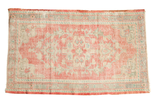 2.5x4.5 Vintage Distressed Oushak Rug // ONH Item 7154