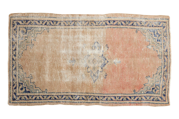 2.5x4.5 Vintage Distressed Oushak Rug // ONH Item 7157