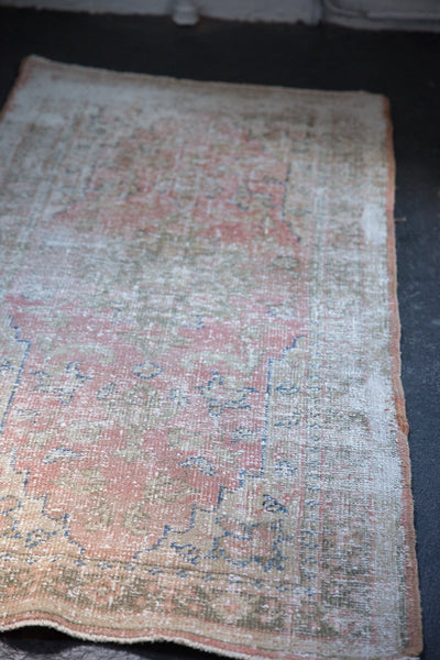 2.5x5 Vintage Distressed Oushak Rug Runner // ONH Item 7158 Image 3