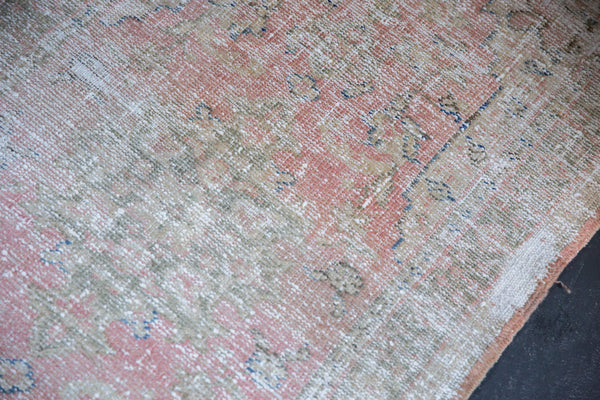 2.5x5 Vintage Distressed Oushak Rug Runner // ONH Item 7158 Image 4