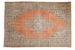 5.5x8.5 Vintage Distressed Oushak Carpet // ONH Item 7160