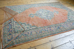 5.5x8.5 Vintage Distressed Oushak Carpet // ONH Item 7160 Image 2