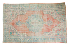 Vintage Distressed Oushak Carpet / ONH item 7164