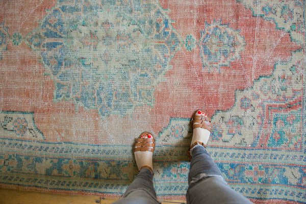 Vintage Distressed Oushak Carpet / ONH item 7164 Image 1