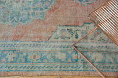 Vintage Distressed Oushak Carpet / ONH item 7164 Image 10