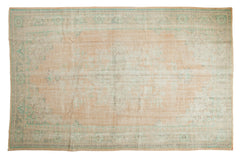 6.5x10 Vintage Distressed Oushak Carpet // ONH Item 7168