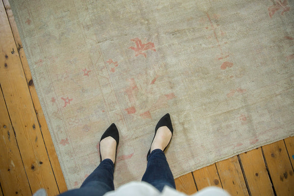 Vintage Distressed Oushak Square Carpet / ONH item 7173 Image 1