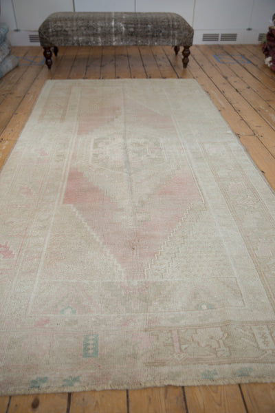 4x8.5 Vintage Distressed Oushak Rug Runner // ONH Item 7174 Image 3