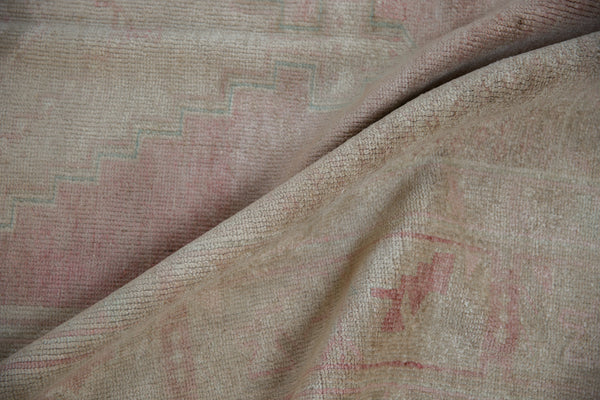 4x8.5 Vintage Distressed Oushak Rug Runner // ONH Item 7174 Image 8