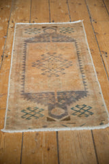 1.5x3 Vintage Distressed Oushak Rug Mat // ONH Item 7195 Image 4