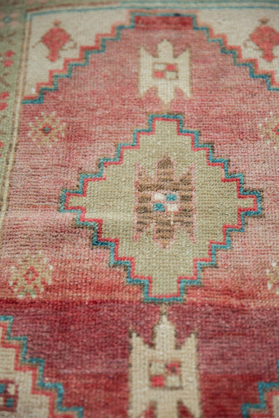 1.5x3 Vintage Distressed Oushak Rug Mat // ONH Item 7206 Image 4